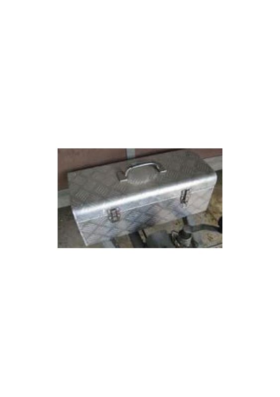 Deichselbox / Staubox ALU Werkzeugkasten mit Griffplattenschloß, B