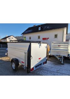 PKW-Anhänger, Deckelanhänger-Kofferanhänger HP 2011 U72, 750 kg ungebremst, 2020 x 1075 x 780 mm, inkl. Deckel versperrbar