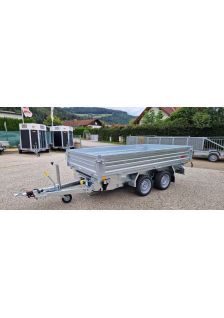 3-Seitenkipper Humbaur HTK 3500.31 mit verzinkten Stahlwänden, 3130 x 1740 x 400 mm, 3500 kg GG