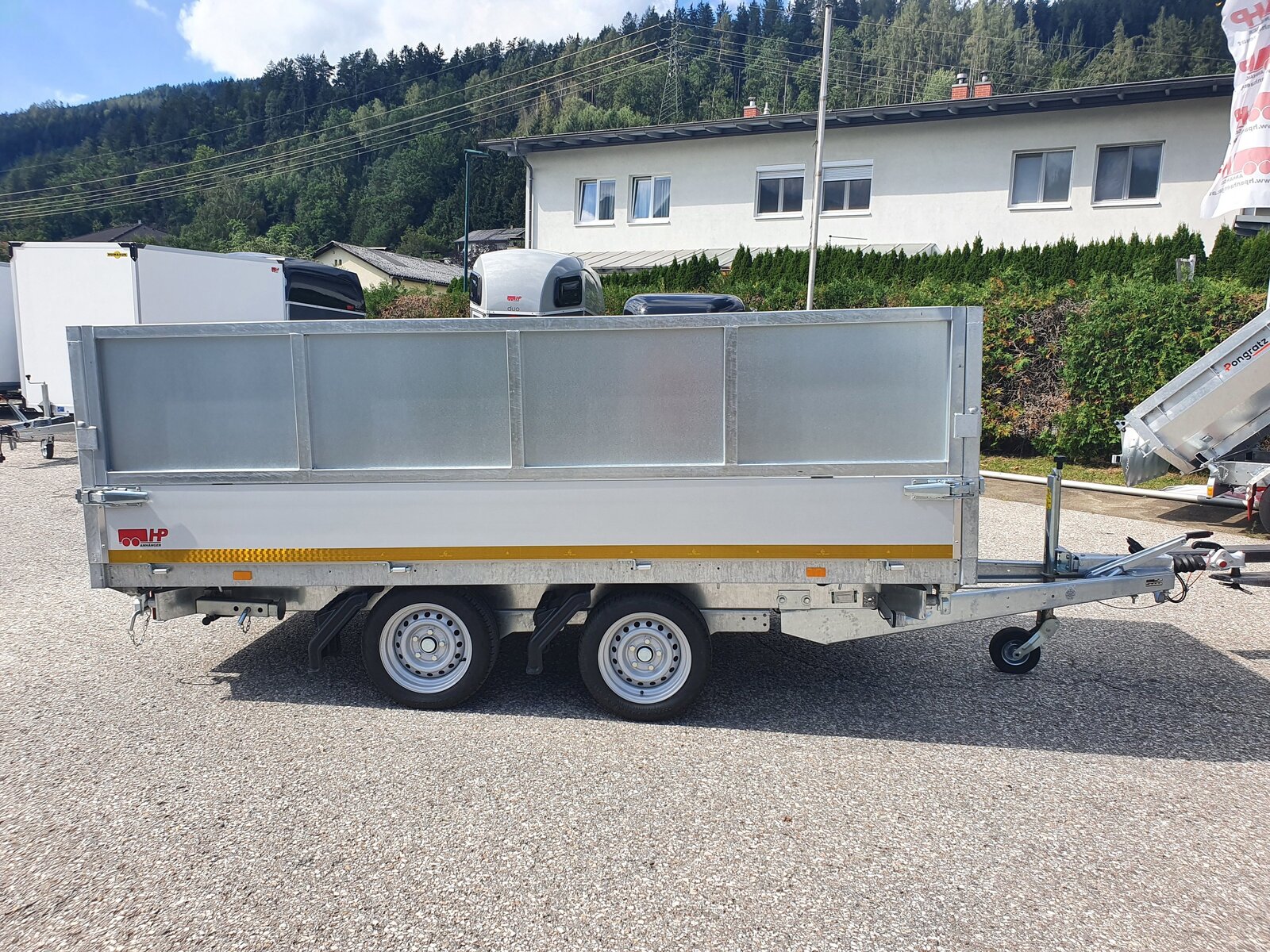 PKW-Anhänger, Autoanhänger Hochlader EDUARD 4020 GD, 4060 x 2000 x 300 mm, 2700 kg GG