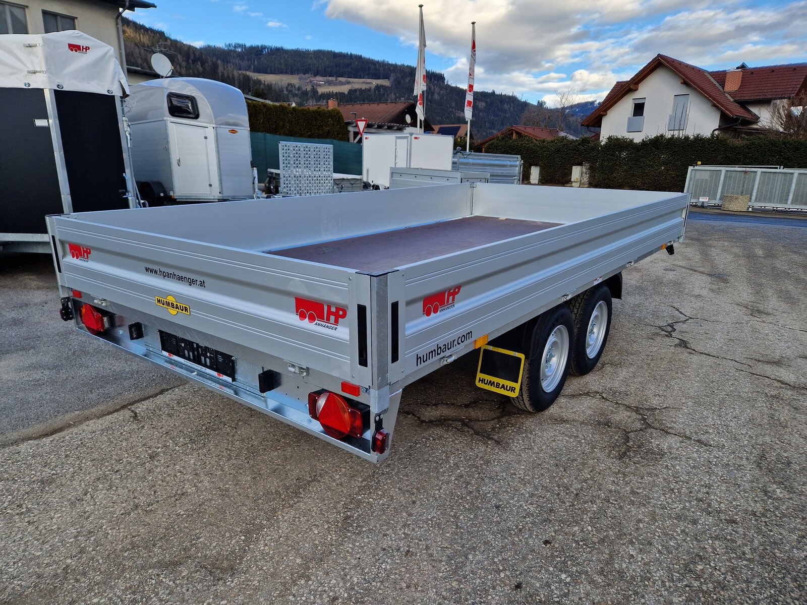 PKW-Anhänger Humbaur HT 304121 - Gerwerbeanhänger, Tandem-Hochlader Aluminium, 3.000kg, bei HP-Anhänger