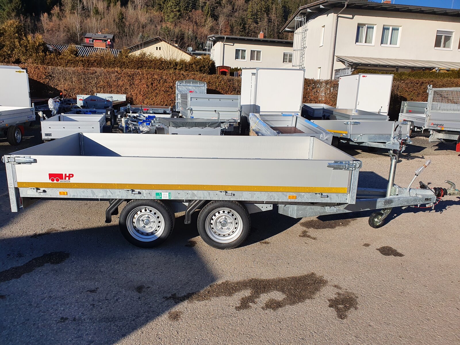 PKW-Anhänger, Autoanhänger Hochlader EDUARD 3116-GDN, 3100 x 1600 x 300 mm, 2700 kg GG