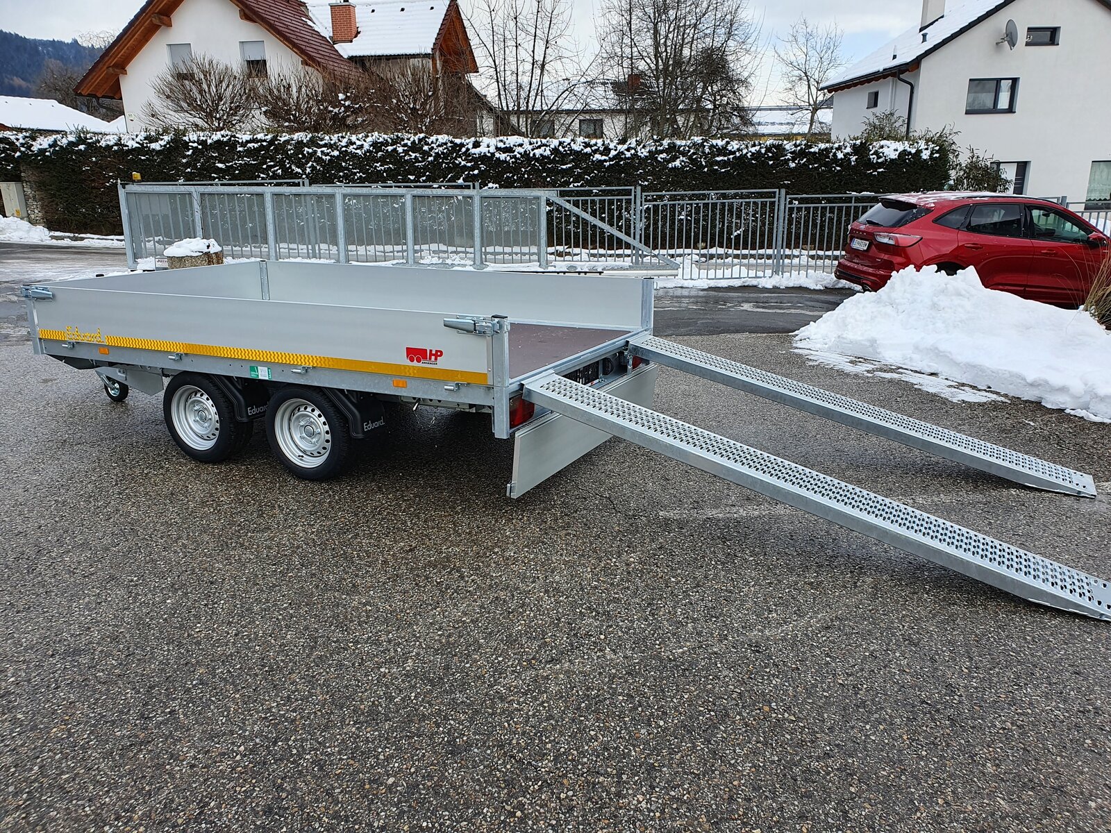 PKW-Anhänger, Autoanhänger Hochlader EDUARD 3116-GDN, 3100 x 1600 x 300 mm, 2700 kg GG