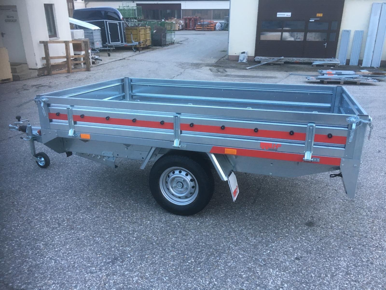 PKW-Anhänger, Hochlader, HP 132515 G, 1300 kg einachs-gebremst, 2530x1530x300 mm, Autoanhänger, UNSCHLAGBAR !! NEU!!