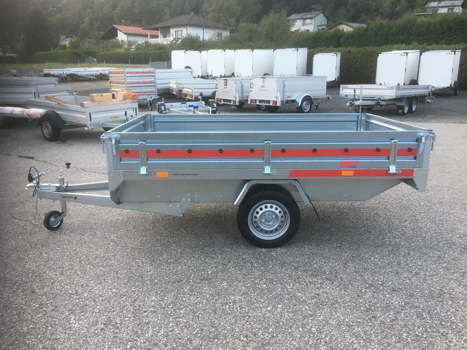 PKW-Anhänger, Hochlader, HP 752515 U, 750 kg einachs-ungebremst, 2550x1530x300 mm, Autoanhänger