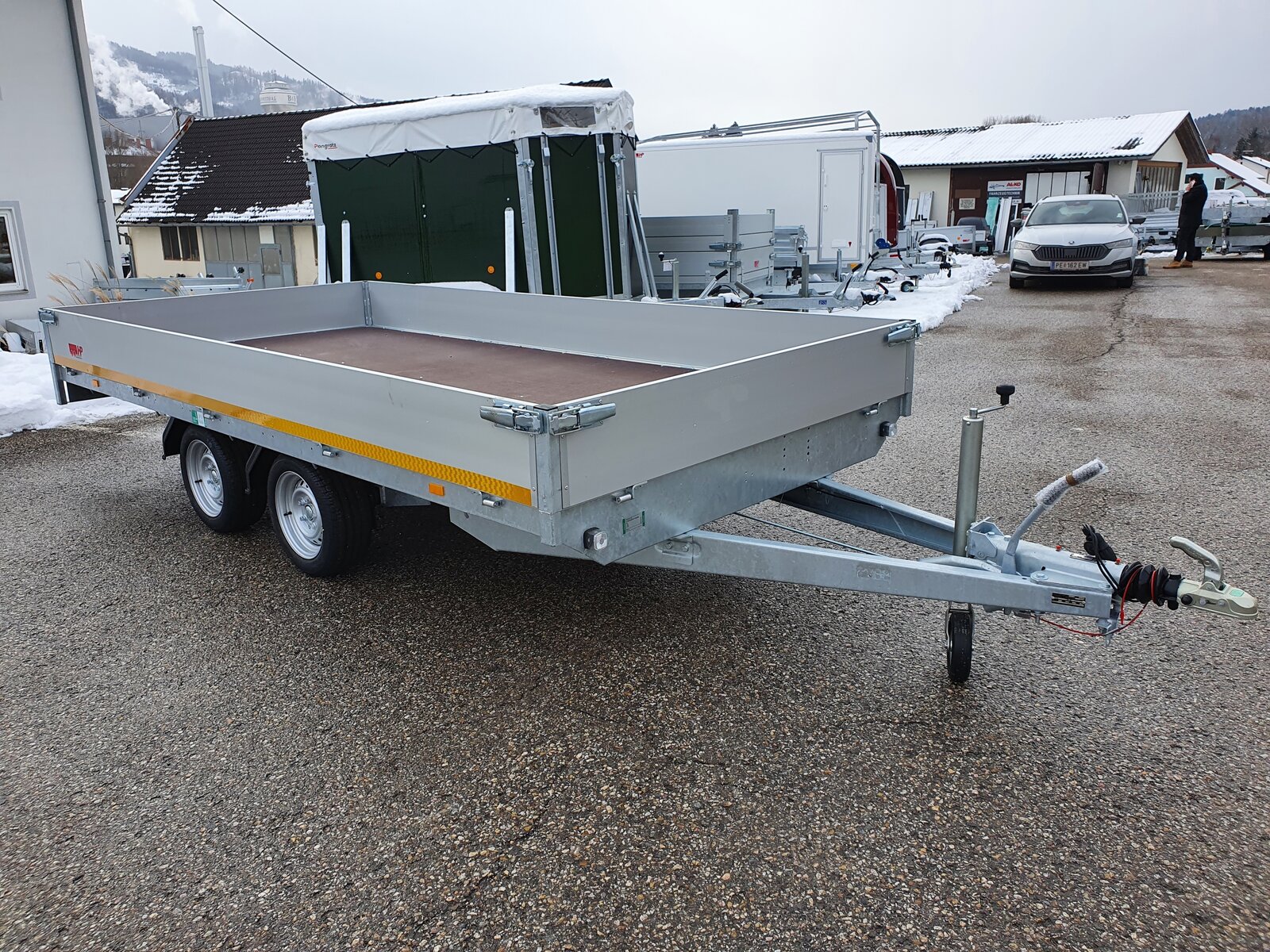 PKW-Anhänger, Autoanhänger Hochlader EDUARD 3118-GD, 3100 x 1800 x 300 mm, 2700 kg GG