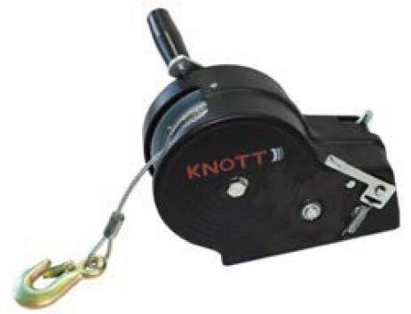 Seilwinde KNOTT mit Seil u. Haken 1150 kg