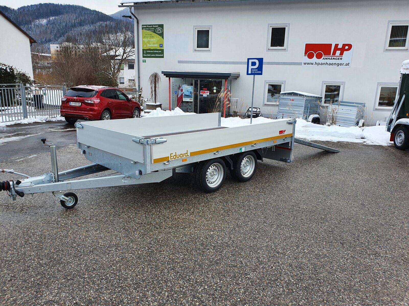 PKW-Anhänger, Autoanhänger Hochlader EDUARD 3118-GD, 3100 x 1800 x 300 mm, 2700 kg GG