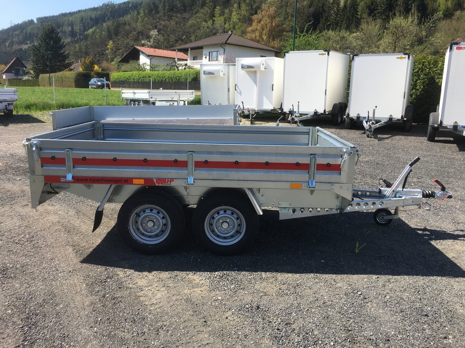 PKW-Anhänger, Hochlader, HP 202515 LH, 2000 kg Tandem, 2530 x 1530 x 400 mm, Autoanhänger