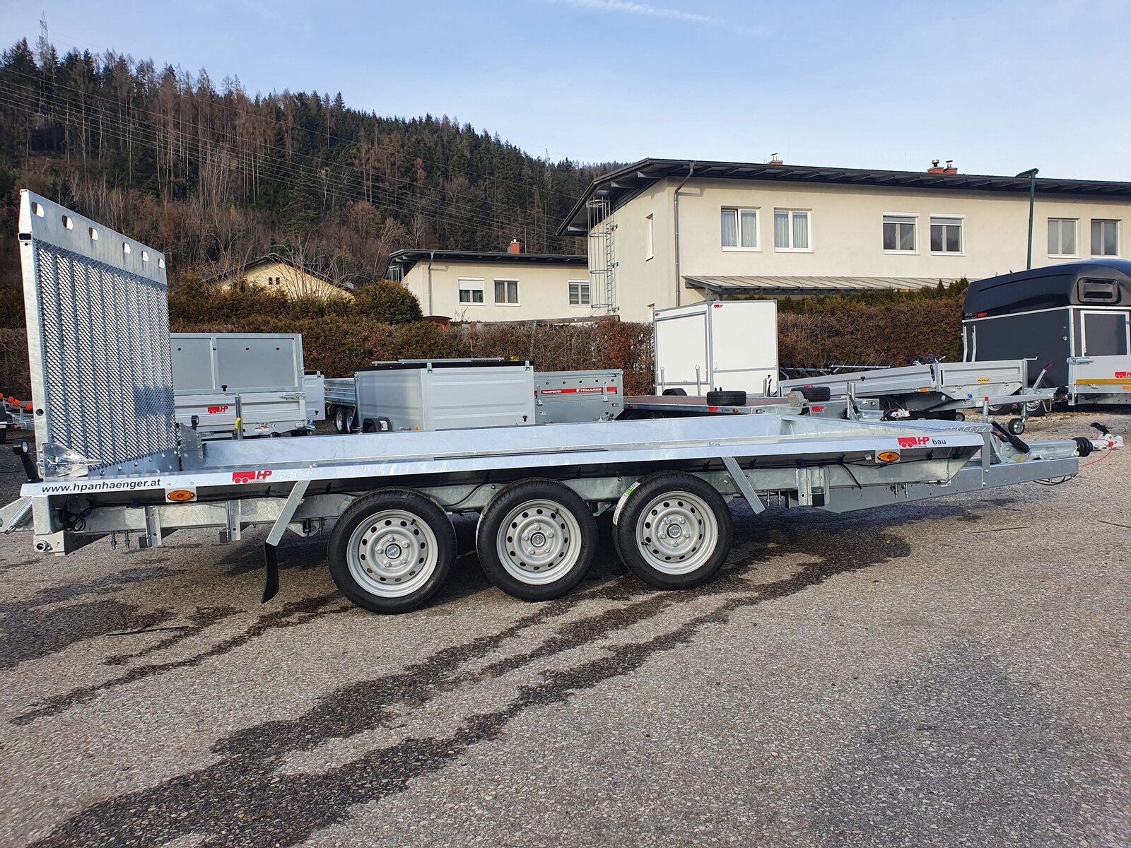 Baumaschinenanhänger, Universaltransporter HP 354018/3 Tridem