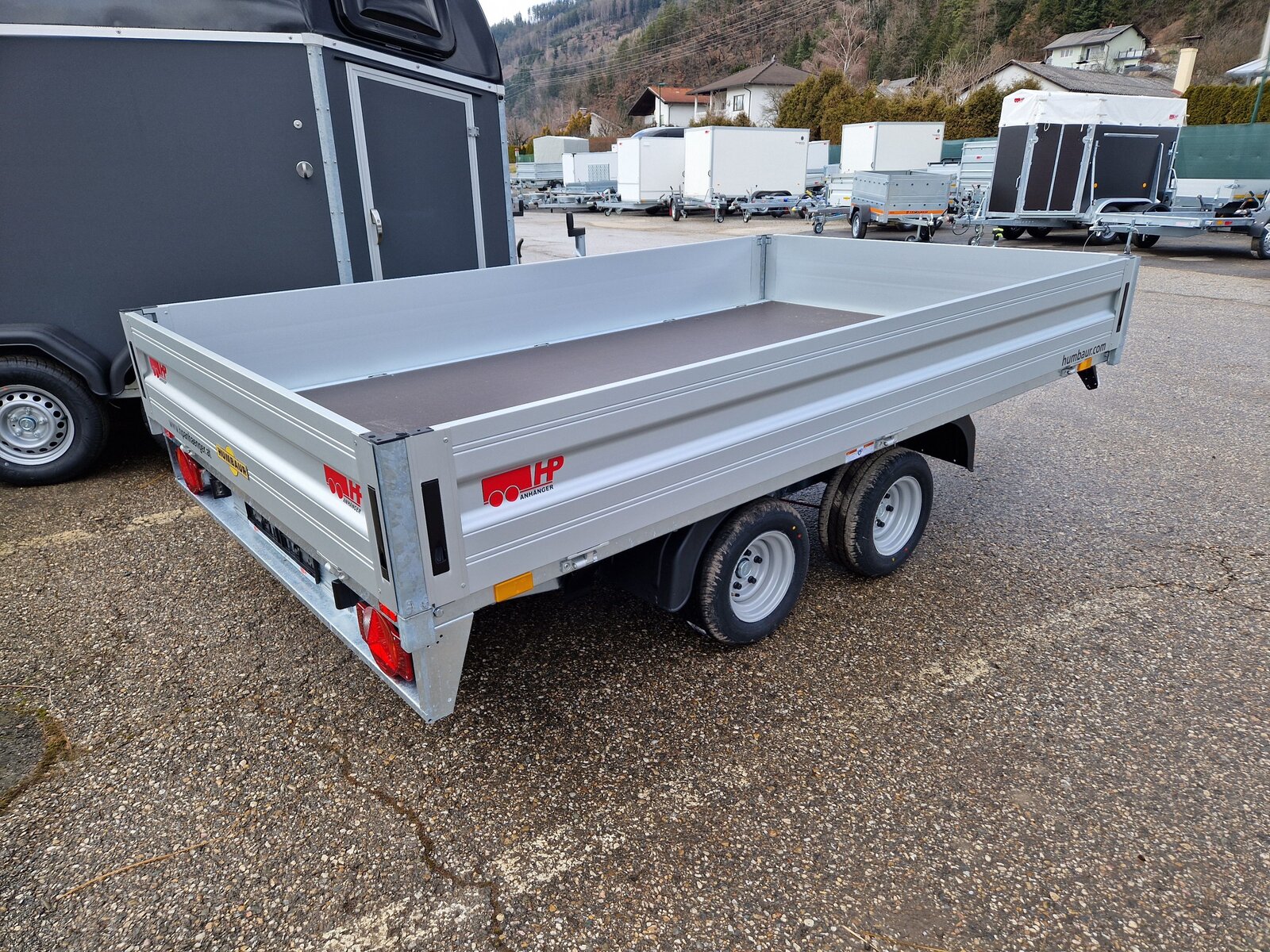 PKW Anhänger Humbaur HT 253118, Gewerbeanhänger, Tandem-Hochlader Aluminium, 2.500kg bei HP-Anhänger