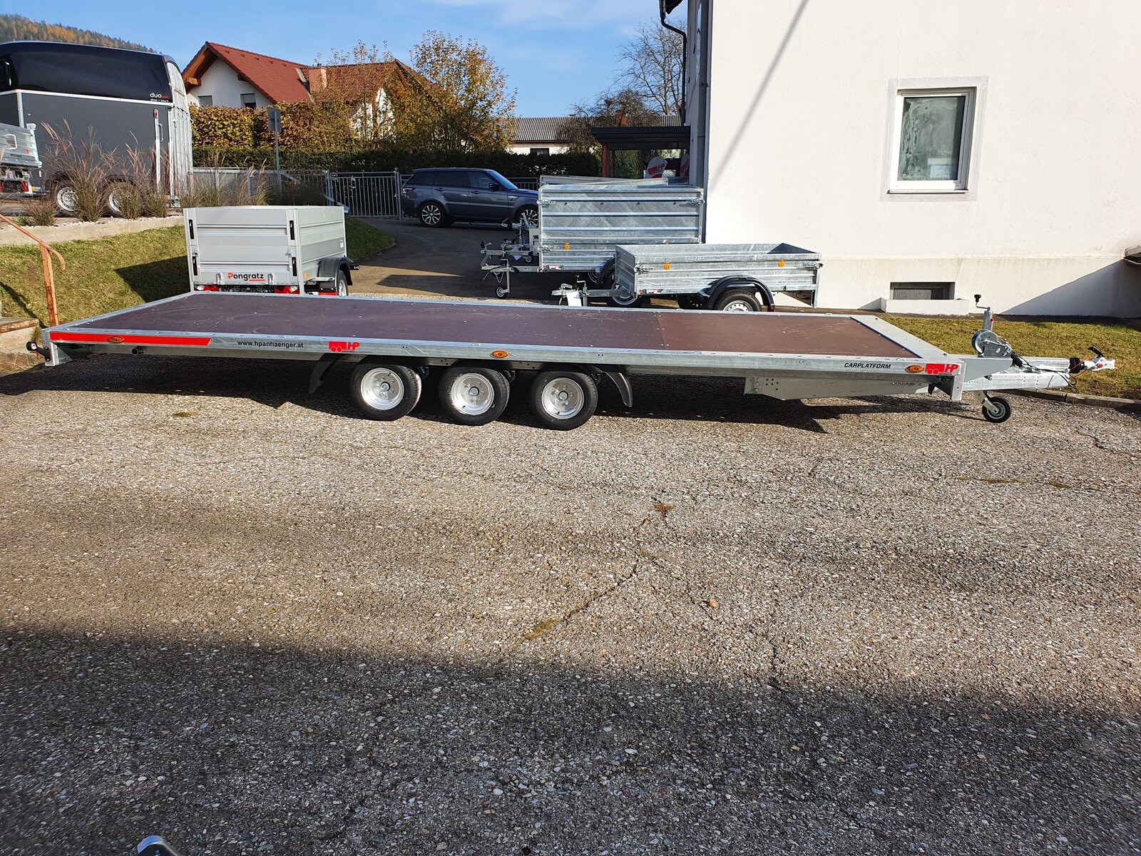 Autotransporter, Plateauanhänger, Fahrzeugtransporter HP 602035/3 ATP, 5900x2150mm, 3500 kg GG