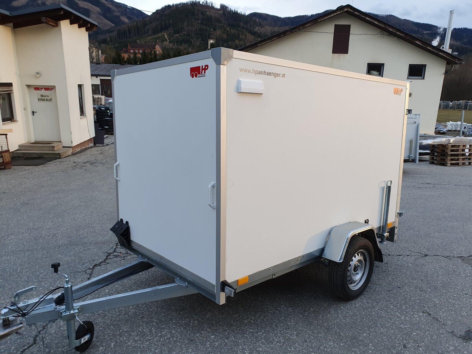 PKW Anhänger, Autoanhänger, Kofferanhänger HP 752515 HK, 2500 x 1500 x 1500 mm, 750 kg ungebremst