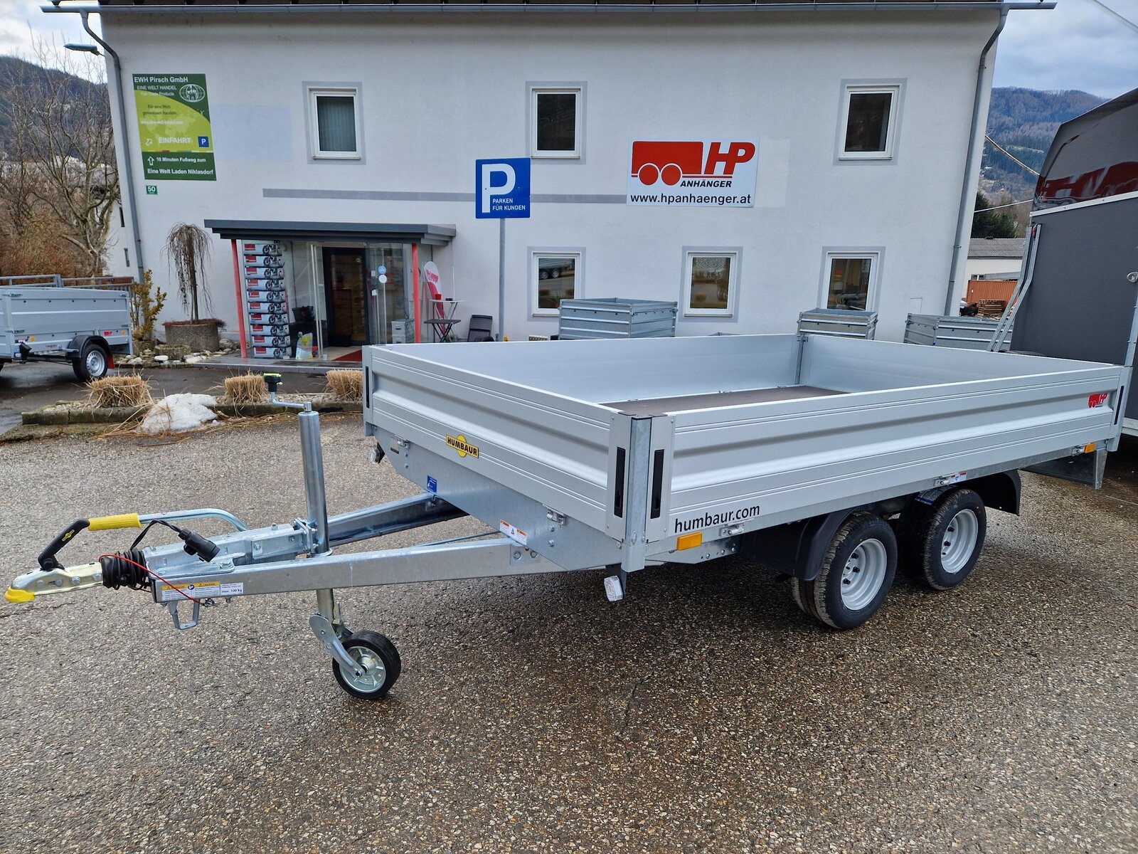 PKW Anhänger Humbaur HT 253118, Gewerbeanhänger, Tandem-Hochlader Aluminium, 2.500kg bei HP-Anhänger