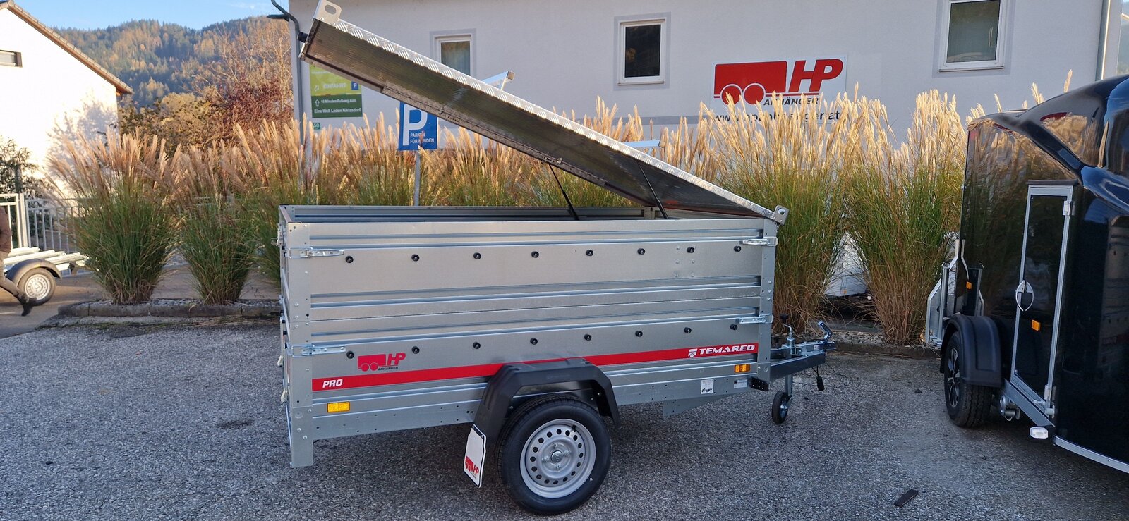 PKW-Anhänger, Autoanhänger, Deckelanhänger HP 2312 UAD, 2300 x 1250 x 850 mm, 750 kg ungebremst