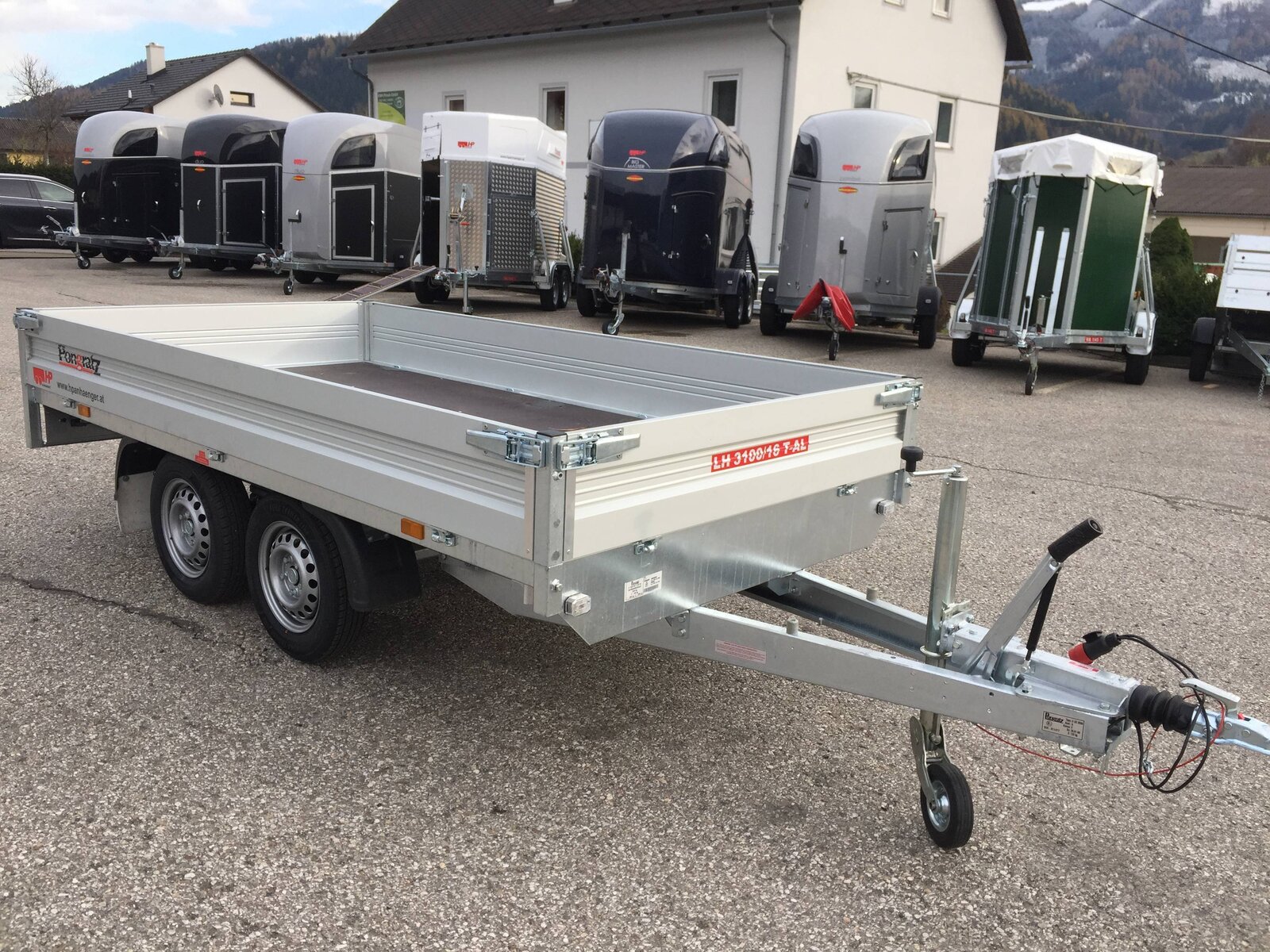 PKW-Anhänger, Hochlader, Pongratz LH 3100/16 T-AL, 2000 kg, 3100x1600x300 mm