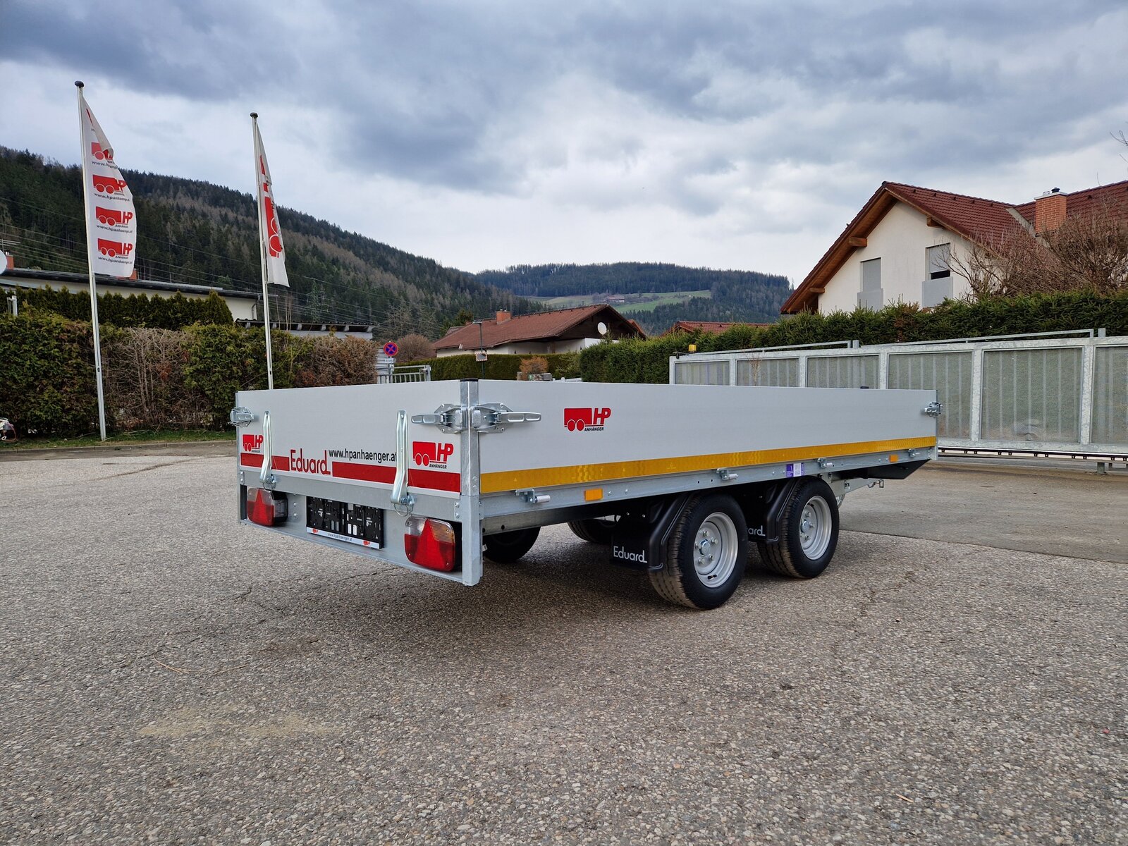 PKW-Anhänger, Hochlader Tandem, Eduard 3015 GD, 3110x1500x300 mm, 2000 kg