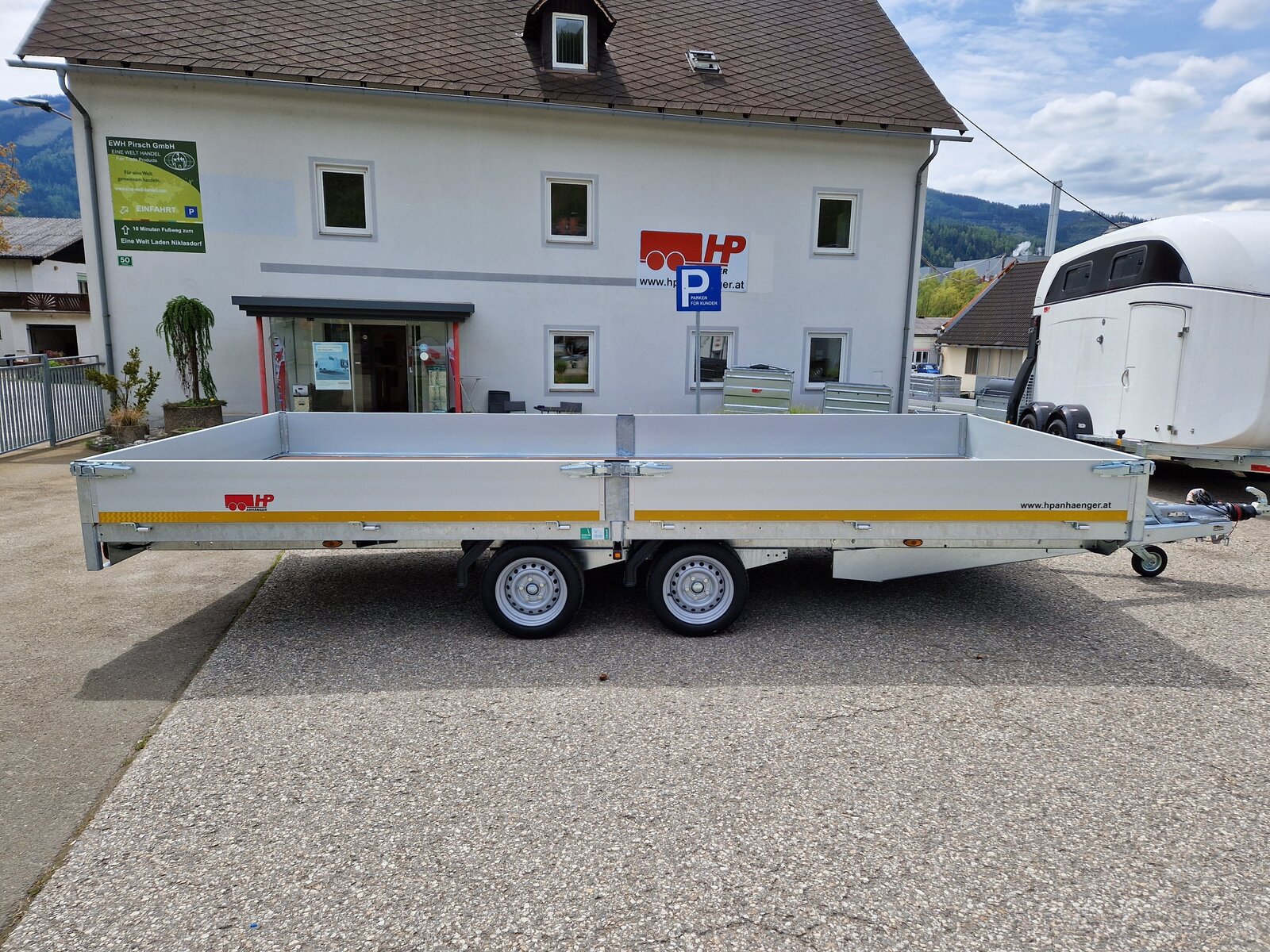 PKW-Anhänger, Autoanhänger, Hochlader Eduard 5020 GD, 5060x2000x300mm, 3500 kg Tandem