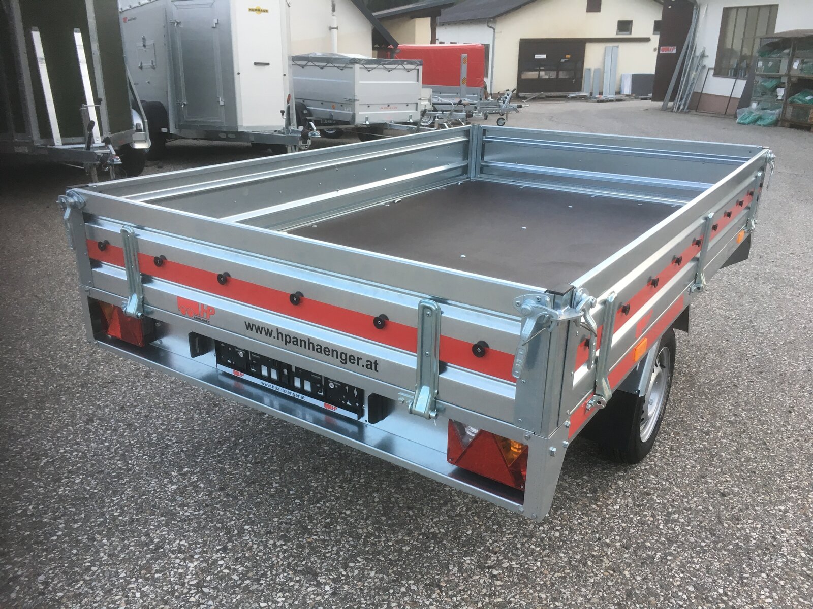 PKW-Anhänger, Hochlader, HP 752515 U, 750 kg einachs-ungebremst, 2550x1530x300 mm, Autoanhänger