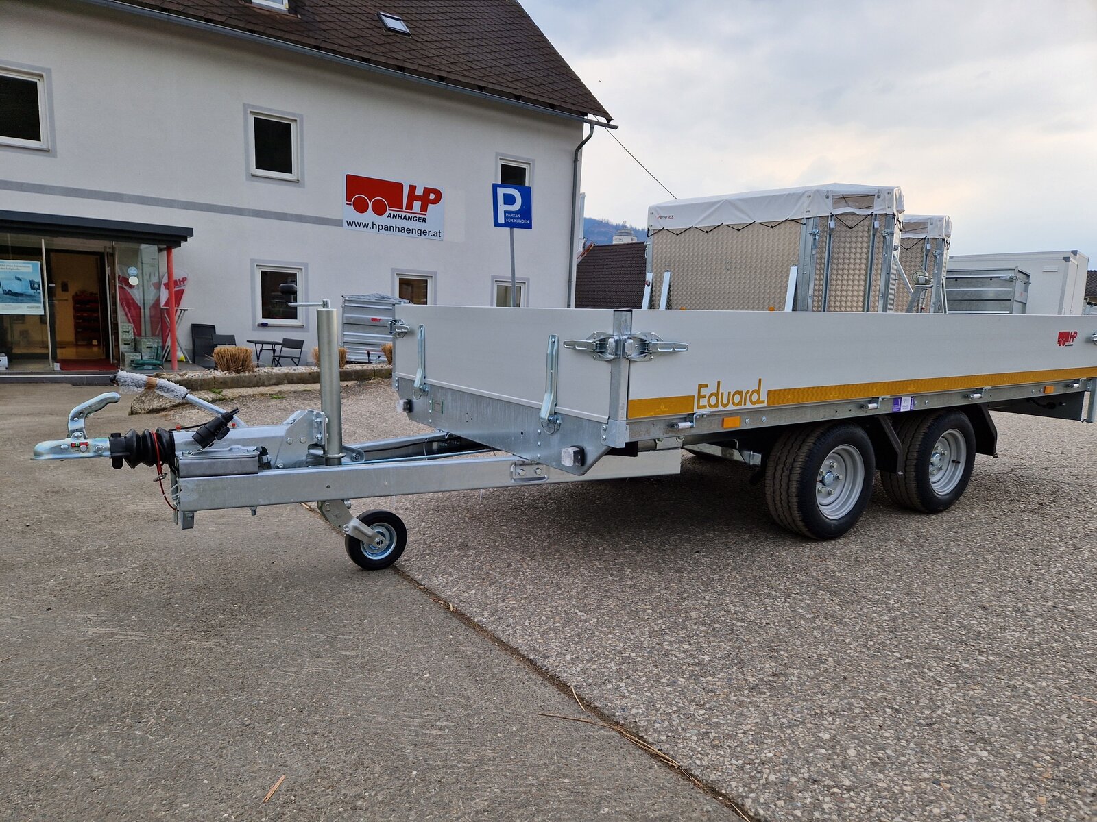 PKW-Anhänger, Hochlader Tandem, Eduard 3015 GD, 3110x1500x300 mm, 2000 kg